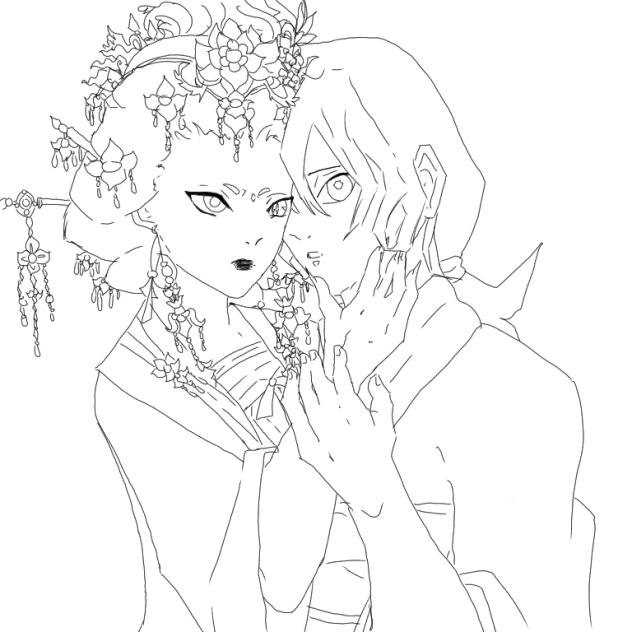 Tanuki & Jiyrota (Sketch)