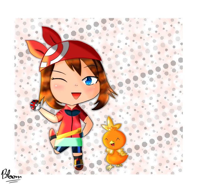 May e Torchic (May and Torchic)