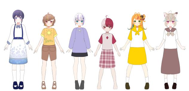 ミリプロメンバーに服着せてみた！