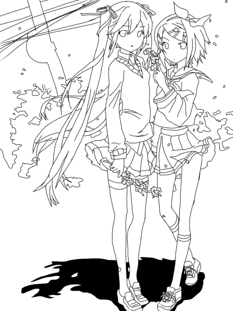 rin & miku