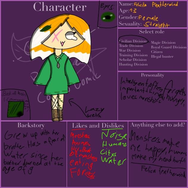 character sheets for@coralcove - ibisPaint
