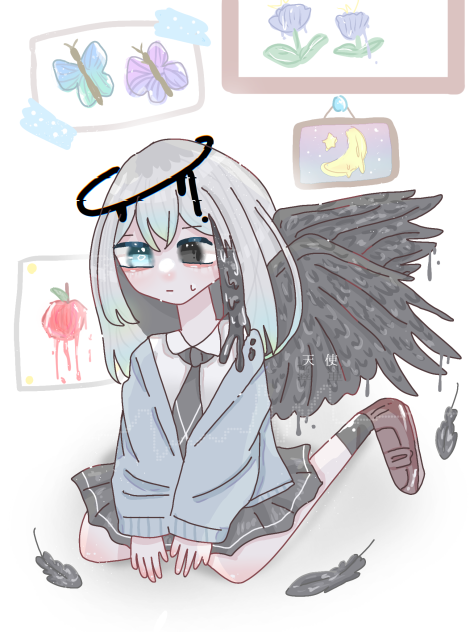 『黒い羽の天使｡』