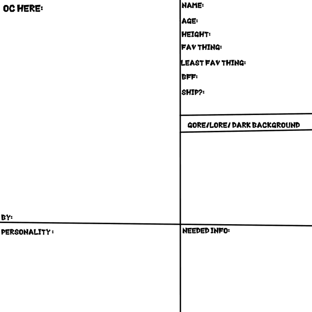 Welcome home oc sheets