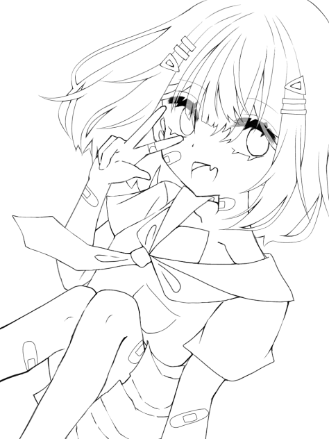 線画❕
