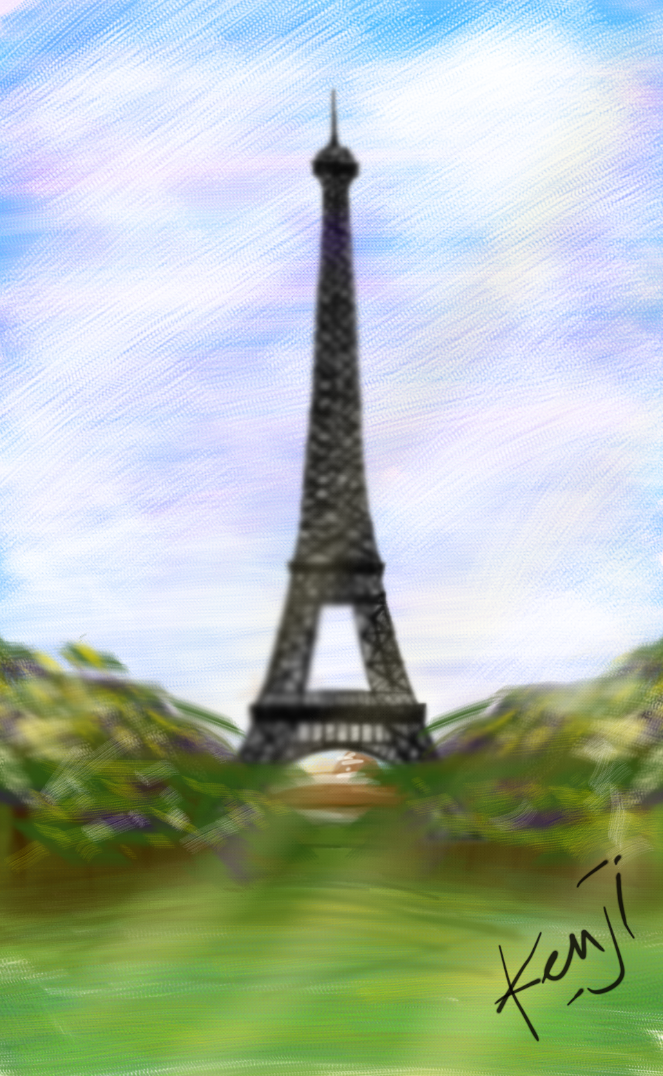 Eiffel tower - ibisPaint