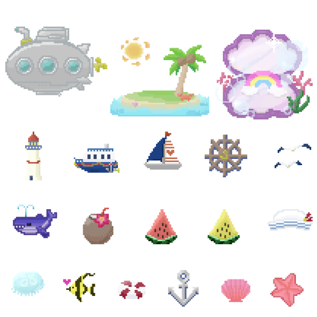 海素材(ドット絵)