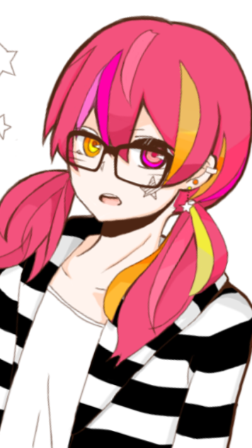 オッドアイ メガネ女子