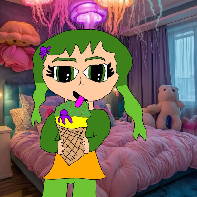 jellish jelly fish ice cream girl