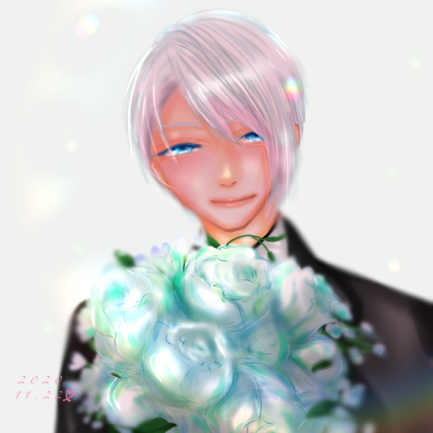花束を