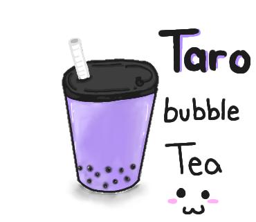 taro bubble tea - ibisPaint