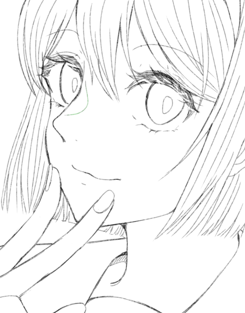 透明少女2　線画