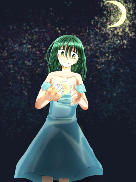 お借りしました！夜の少女