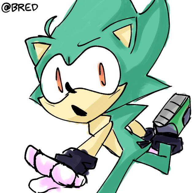 Checker the Hedgehog with shading