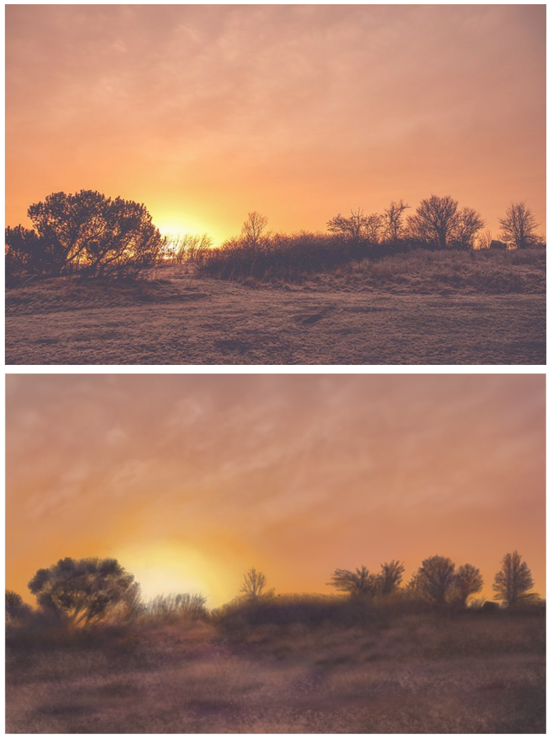 Landscape photo study - ibisPaint