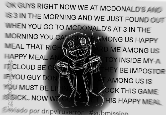 Error Sans animado com AMONGUS