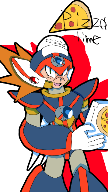 Axl got pizza