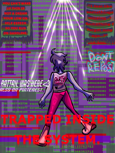 Trapped.