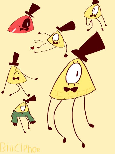 Bill cipher doodles{last fanart of bill}