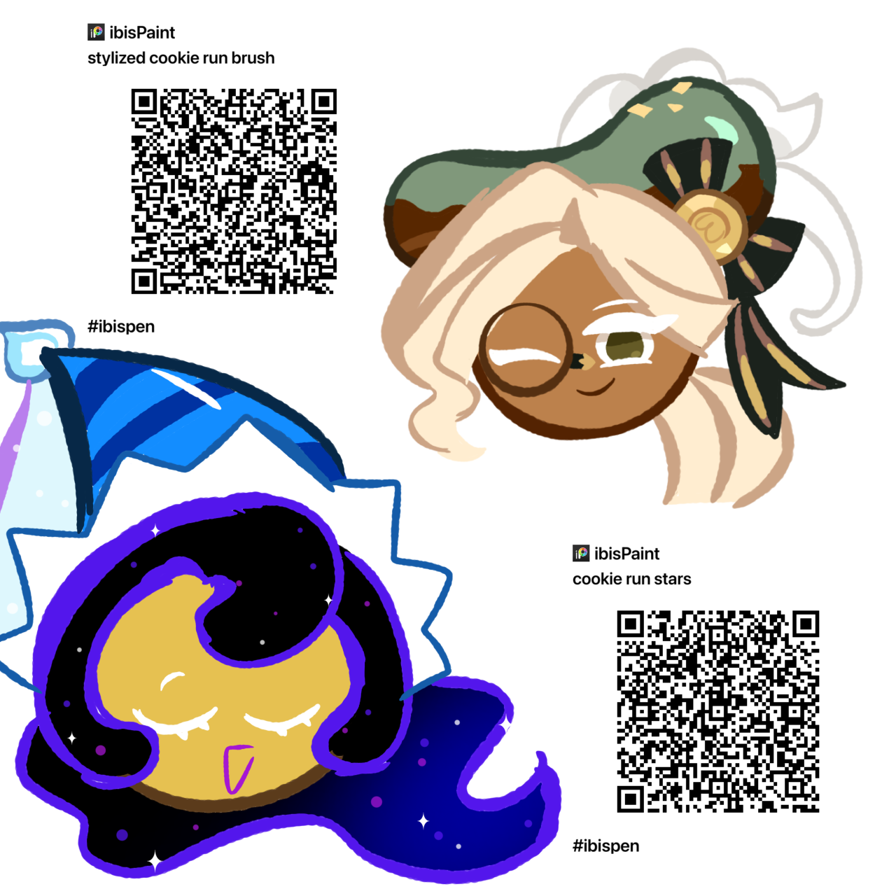 my own cookie run brushes yay - ibisPaint