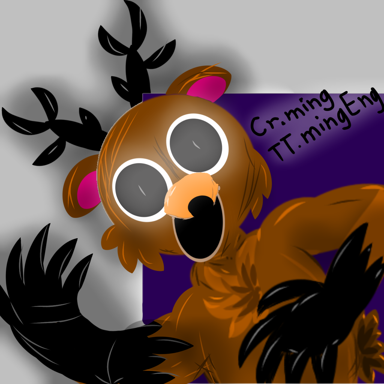 the deer 99 night in forest fanart - ibisPaint