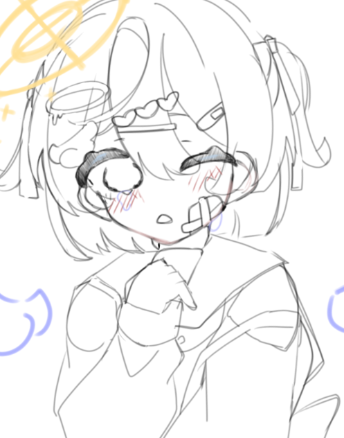 だめっ子天使ちゃん線画