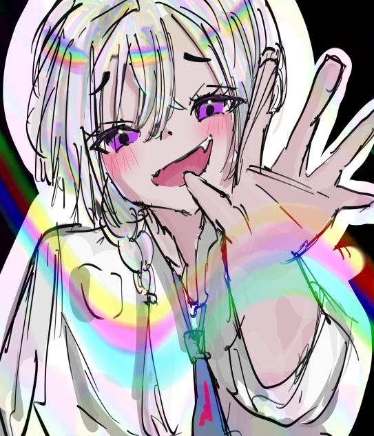 虹の女の子
