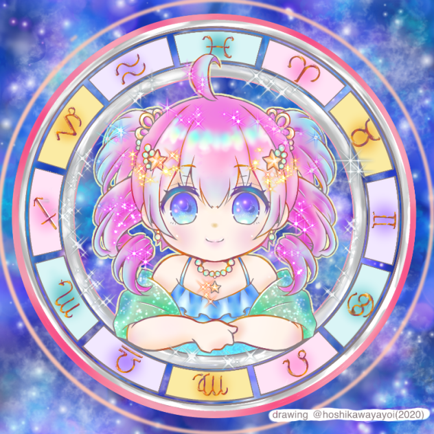 「ホロスコープ☆彡」星川ヤヨイ様の線画お借りしました♪