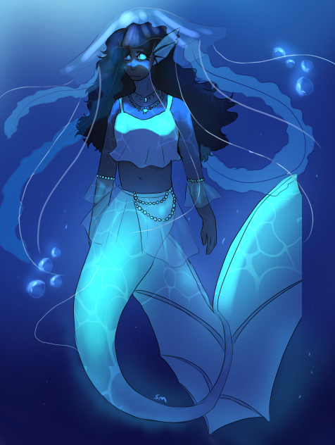 🐟 jelly fish inspired mermaid💧