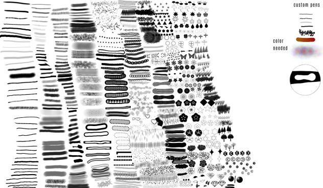 all brushes+ custom ones