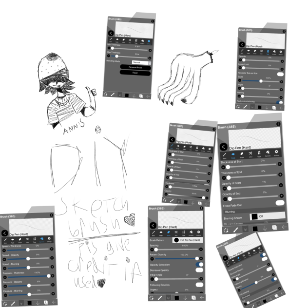 DIY sketch brush i use