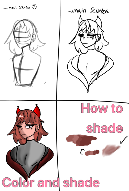 How to draw upper body