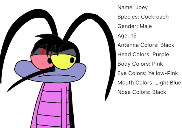 Oggy and The Cockroaches AU Joey Bio