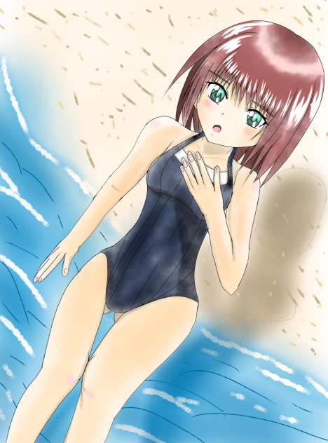 海に入るのは初めて