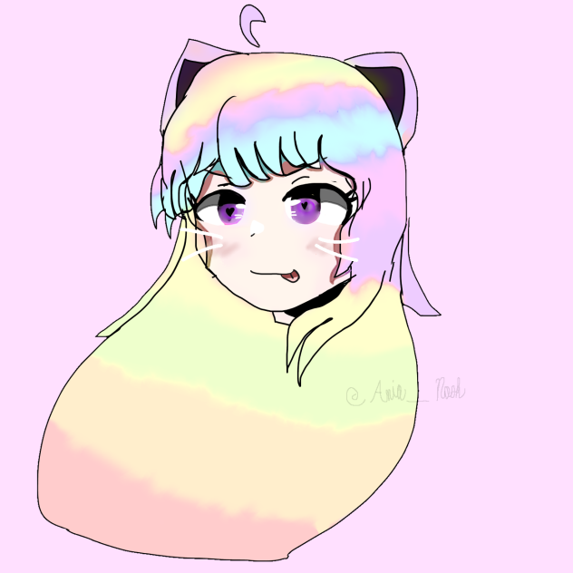 Rainbow kitty