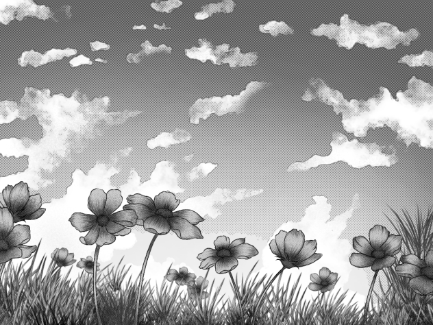 flowers and sky