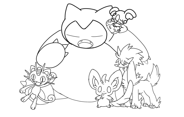 Pokémons para colorear