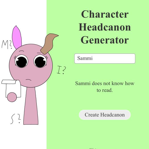Headcanon Maker