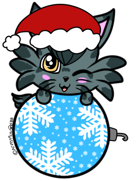 Tabby Kitten On Christmas Ornament - Spe