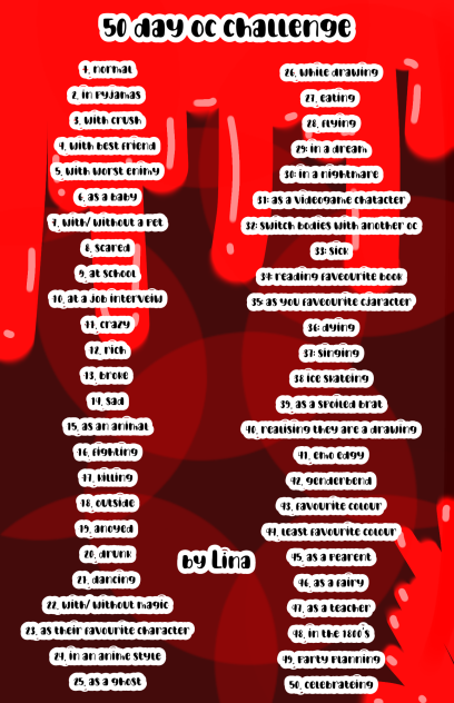 50 day oc challenge