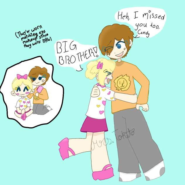 Candy and Pop from gf as humans!