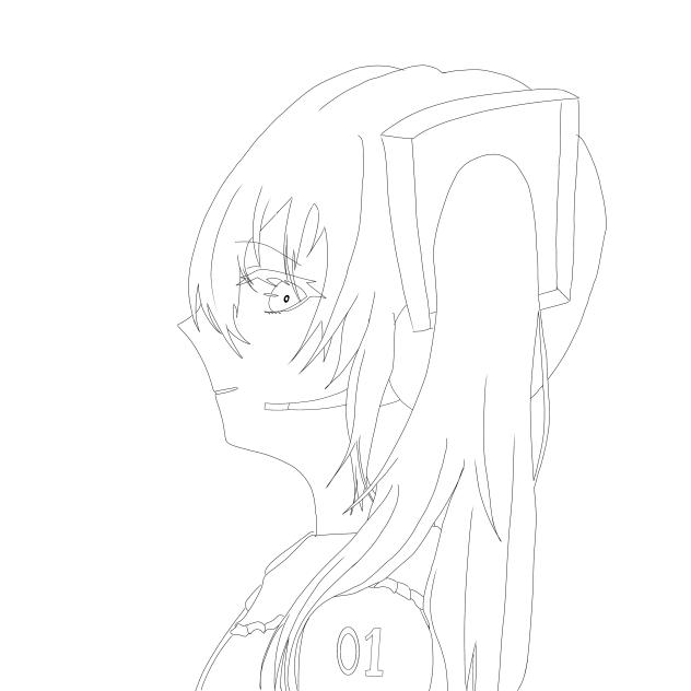 初音ミク塗り絵