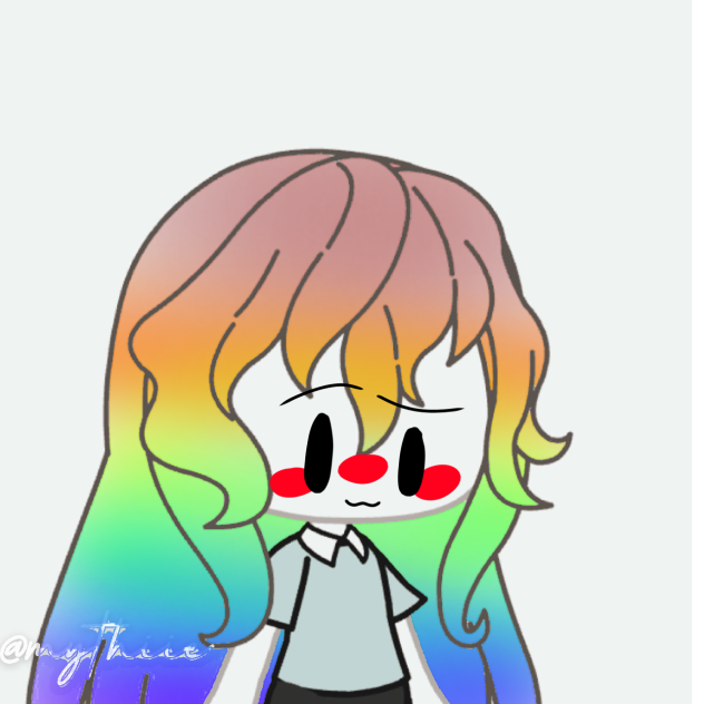 How to give your gacha oc rainbow hair