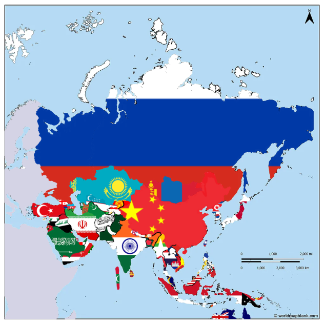 Map of Asia