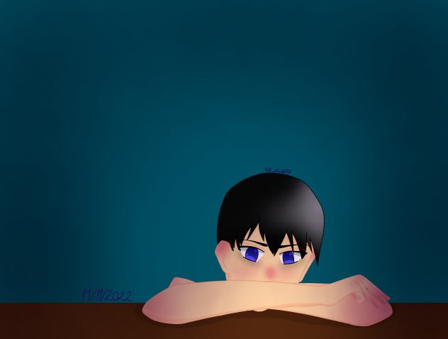 Kageyama con sueño