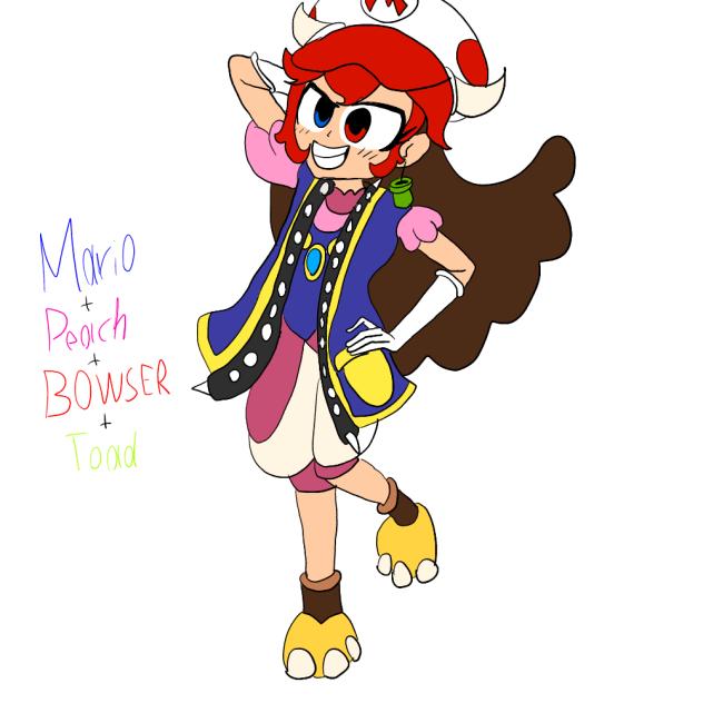 Mario + Peach + Bowser + Toad