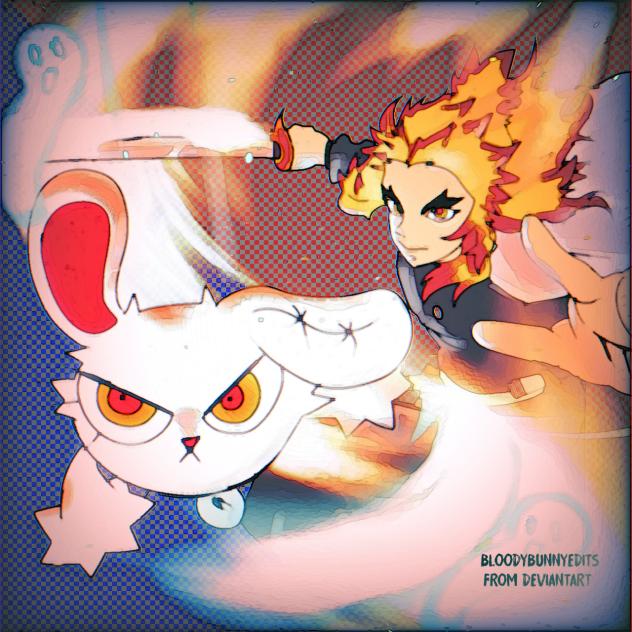 bloody bunny and rengoku kyojuro