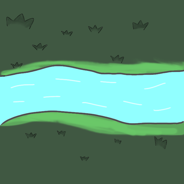 A flowing stream - ibisPaint