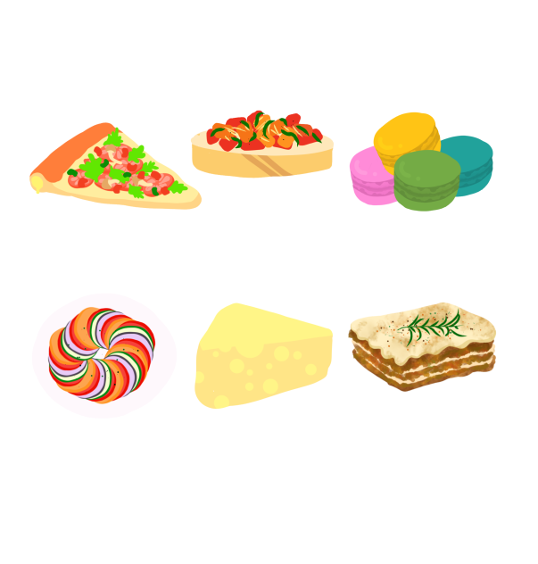 European food sticker