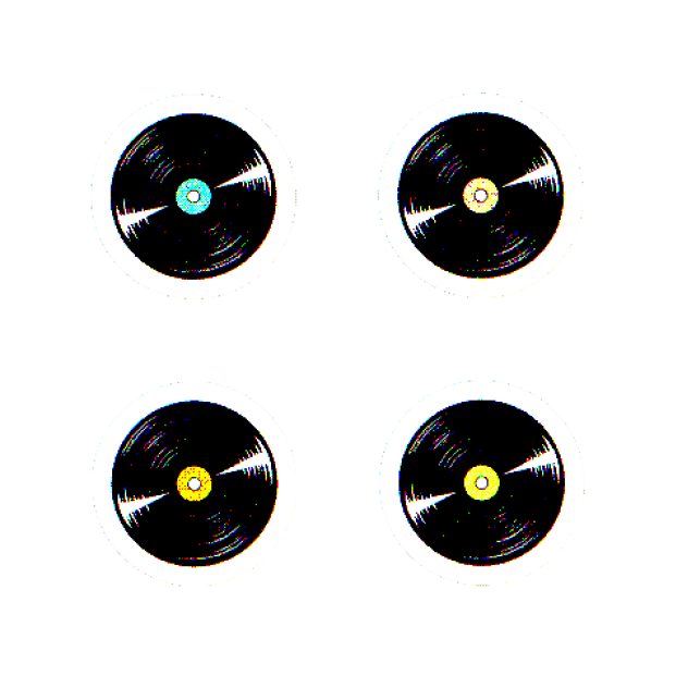 Retro Vintage Record Stickers