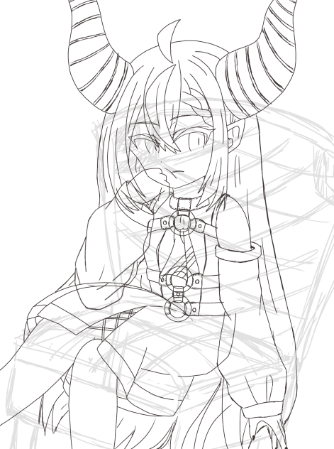 何かを考えてるラプラス　下書き